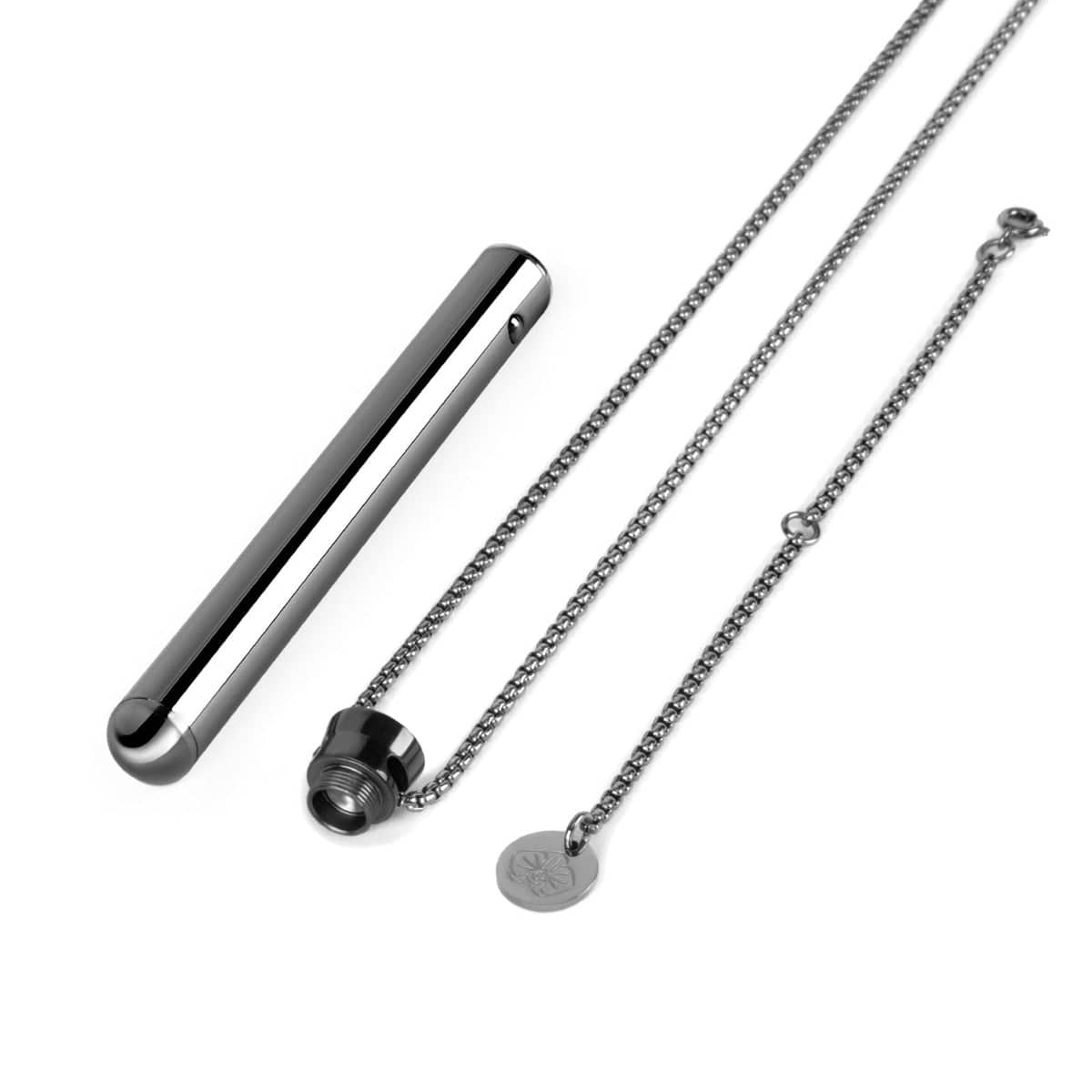 Le Wand - Necklace Vibe USB Rechargeable | Nickel Black le wand - For Me To Love