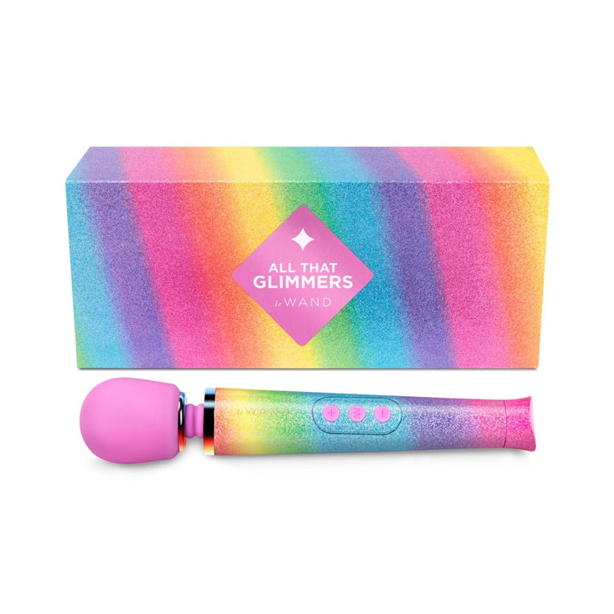 Le Wand - Powerful Petite Vibrating Massage Wand USB Rechargeable | Rainbow Ombre le wand - For Me To Love