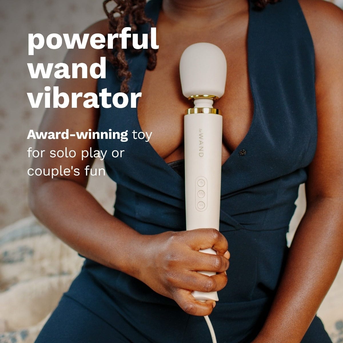 Le Wand - Powerful Plug In Vibrating Massager Wand | White Le Wand - For Me To Love