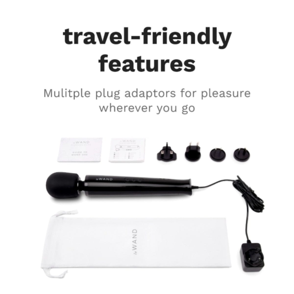 Le Wand - Powerful Plugin Massager Wand | Black Le Wand - For Me To Love