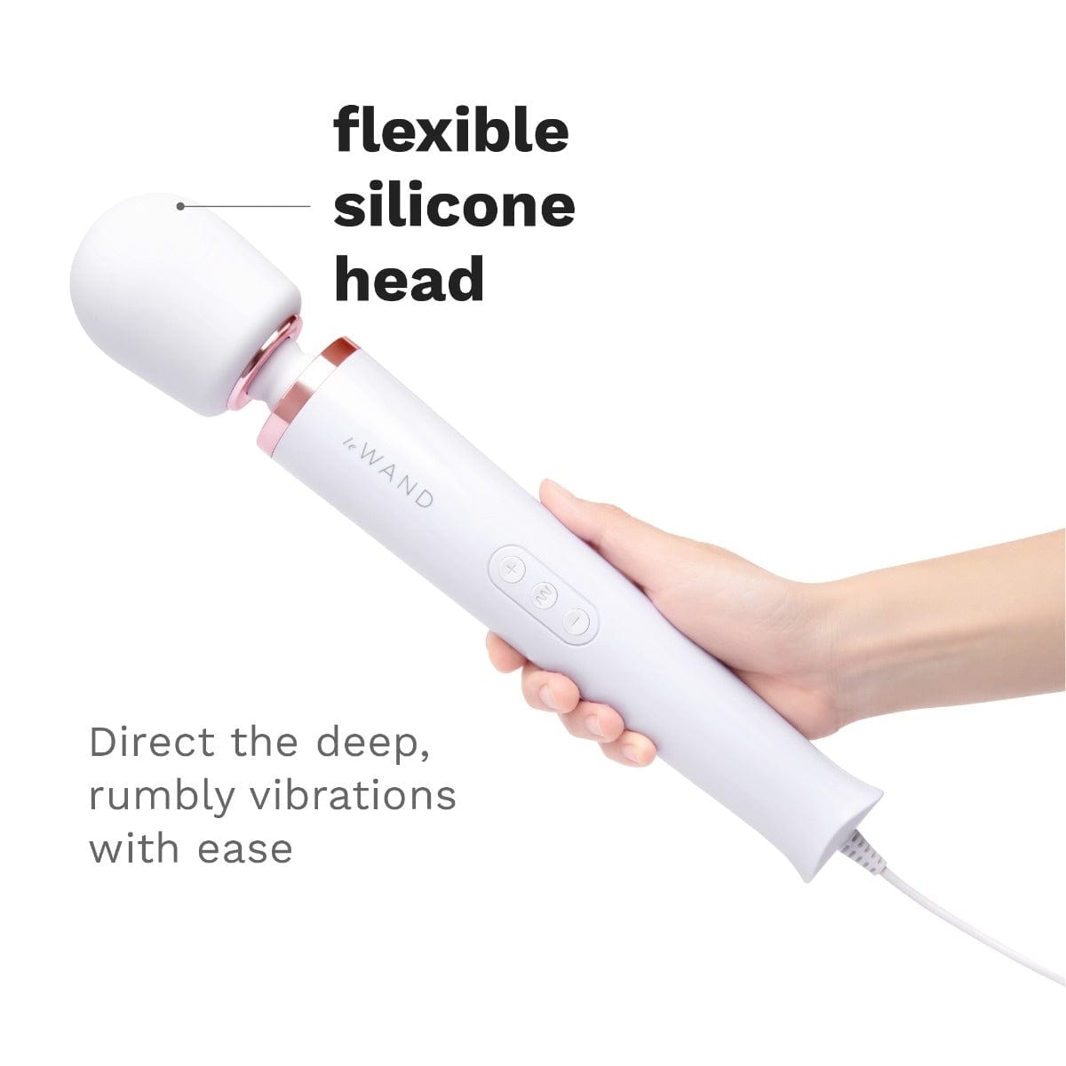 Le Wand - Powerful Plugin Massager Wand | White Le Wand - For Me To Love
