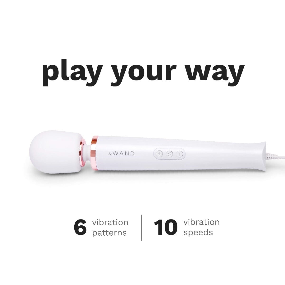 Le Wand - Powerful Plugin Massager Wand | White Le Wand - For Me To Love