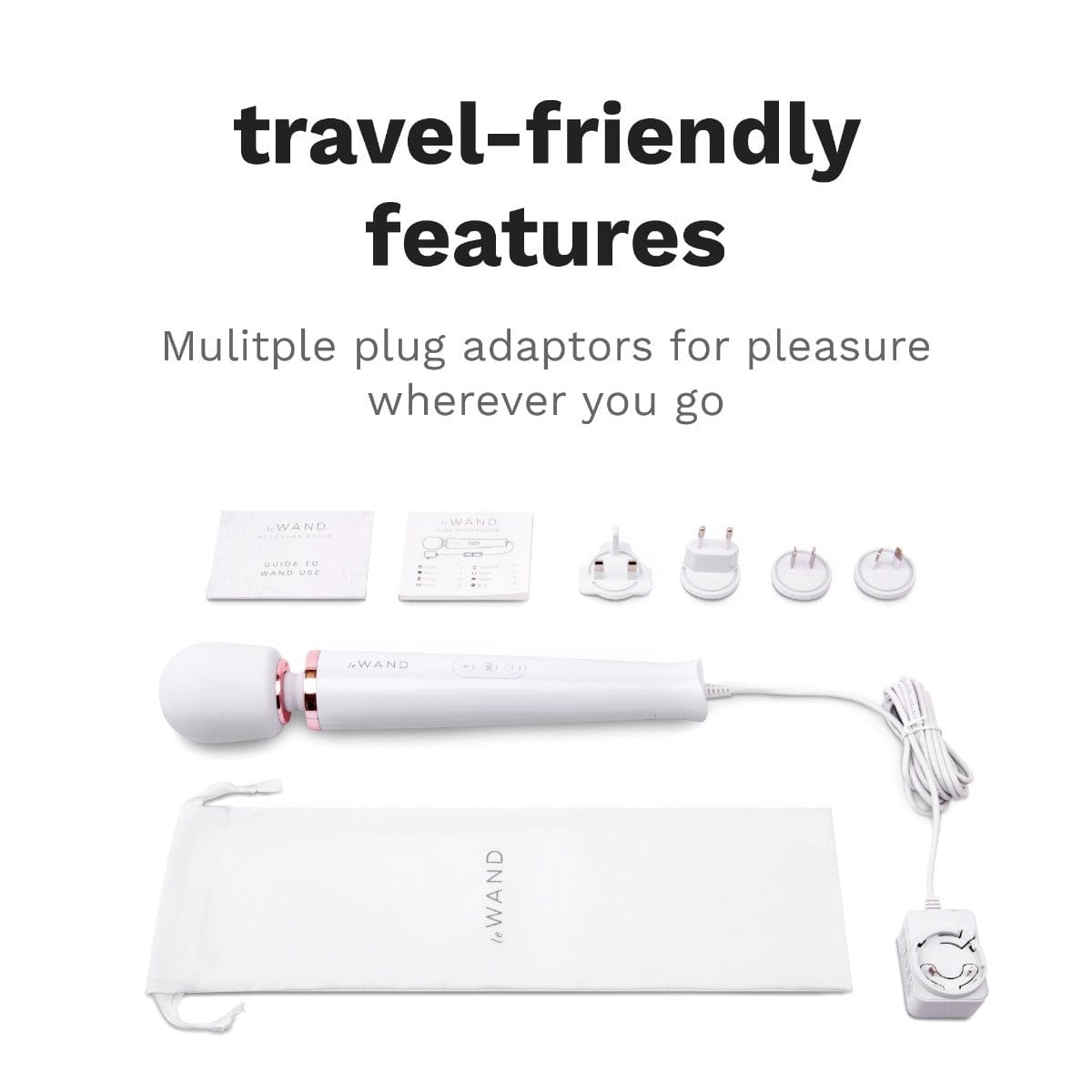 Le Wand - Powerful Plugin Massager Wand | White Le Wand - For Me To Love
