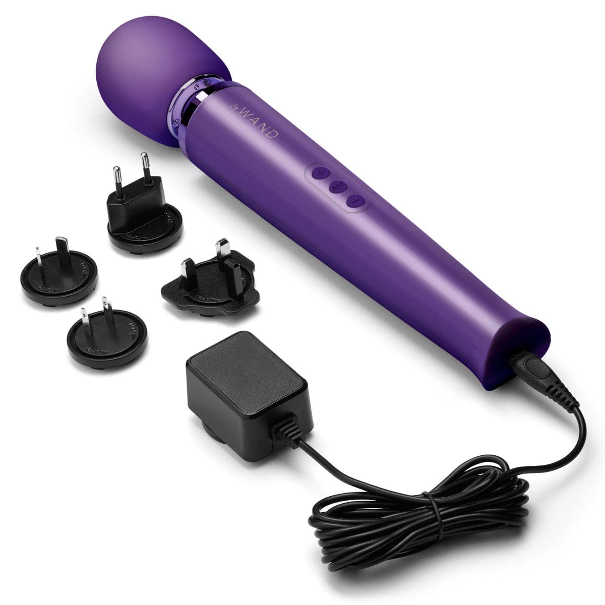 Le Wand Rechargeable Vibrating Massager Wand Purple