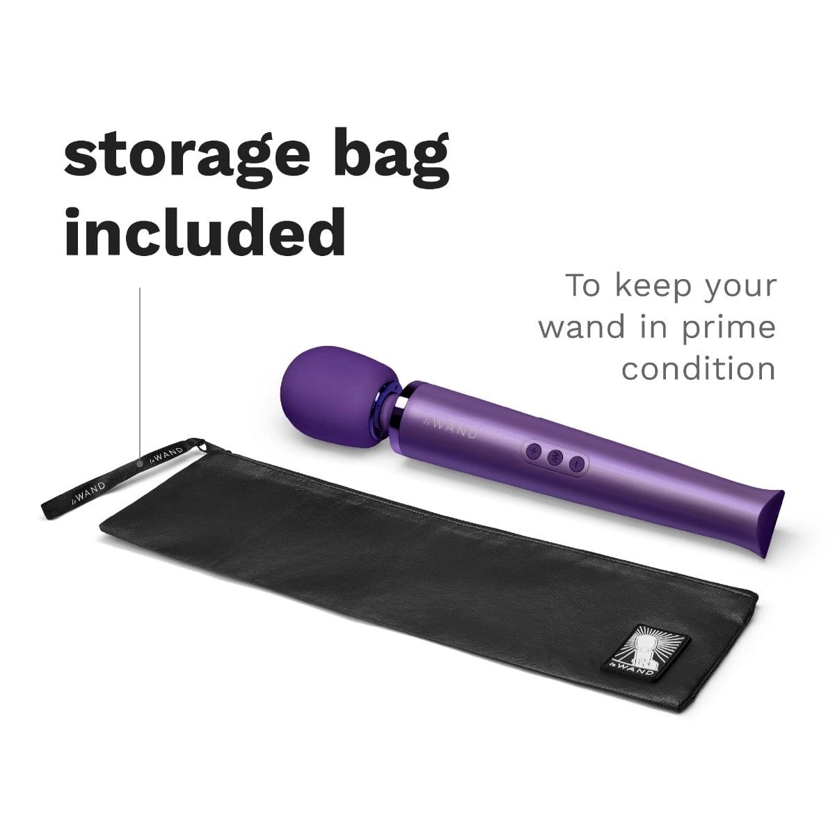 Le Wand - Rechargeable Vibrating Massager Wand | Purple Le Wand - For Me To Love
