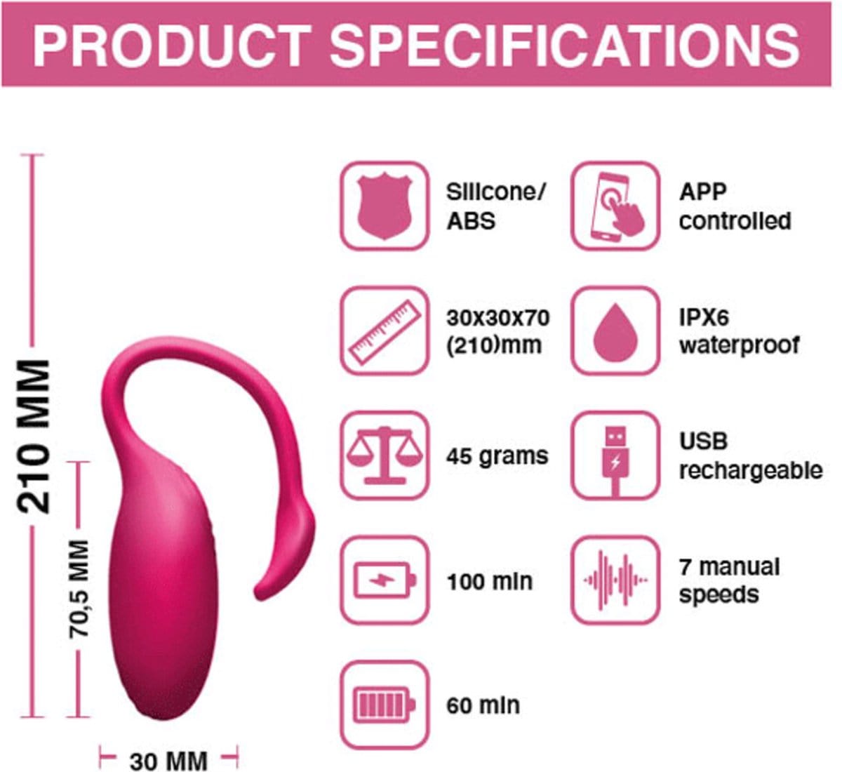 Magic Motion - Flamingo Vibrating Bullet | App Controlled Magic Motion - For Me To Love