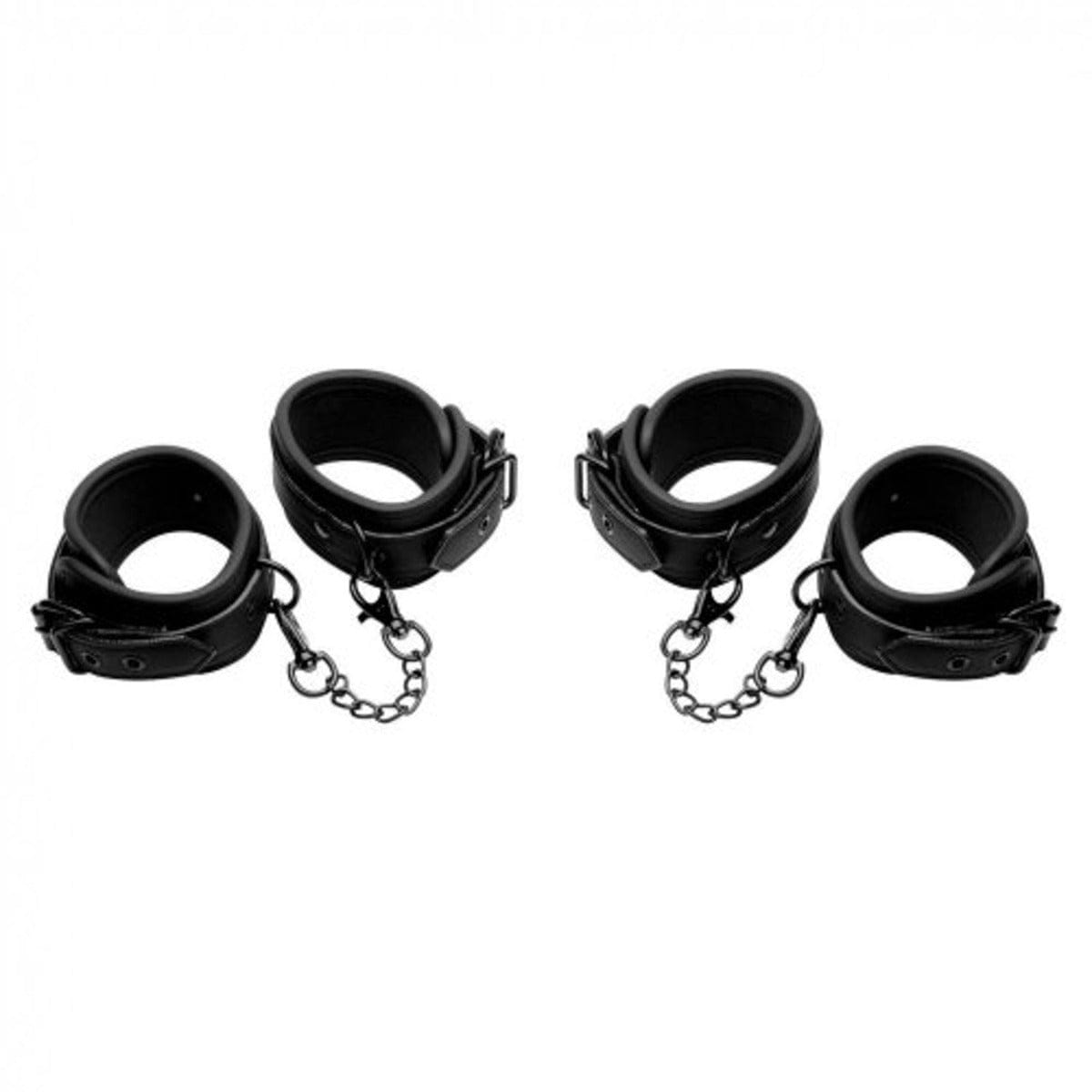 Master Series - Kinky Comfort Wrist & Ankle Cuff Set Black Master Series - For Me To Love