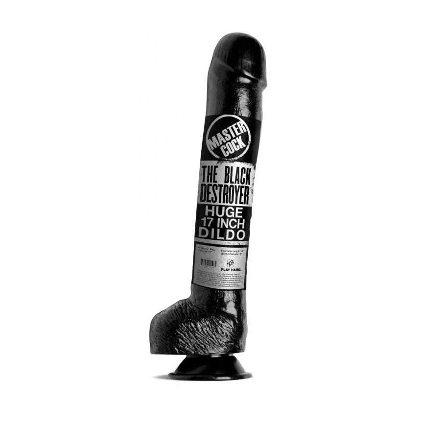 Master Series - The Black Destroyer Suction Cup Dildo | Huge 17 Inches Master Series - For Me To Love