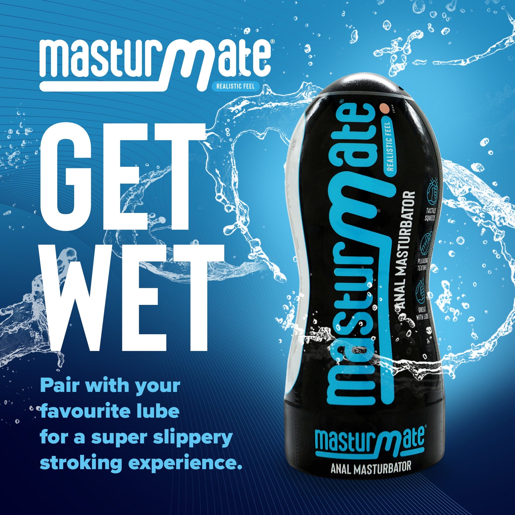 Masturmate - Butt - Realistic Feel Male Masturbator | Cream MasturMate - For Me To Love