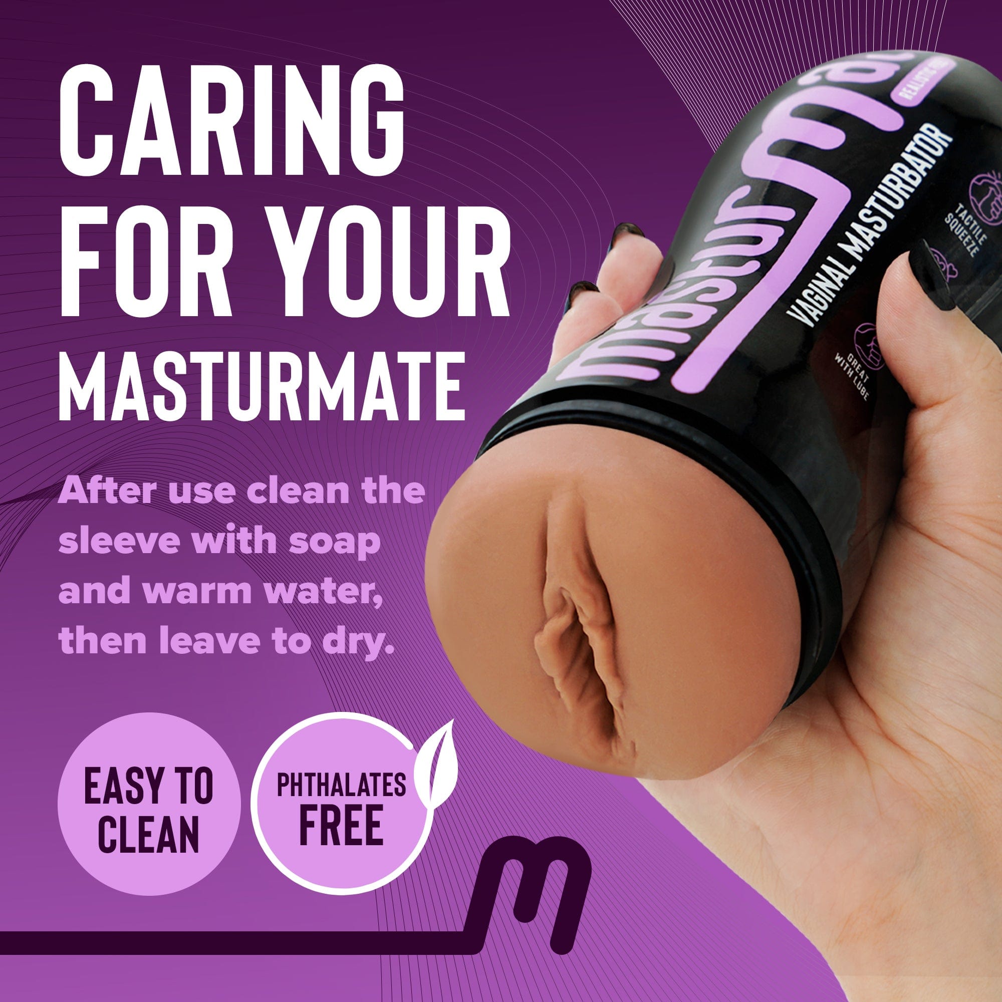 Masturmate - Vagina - Realistic Feel Male Masturbator | Mocha MasturMate - For Me To Love
