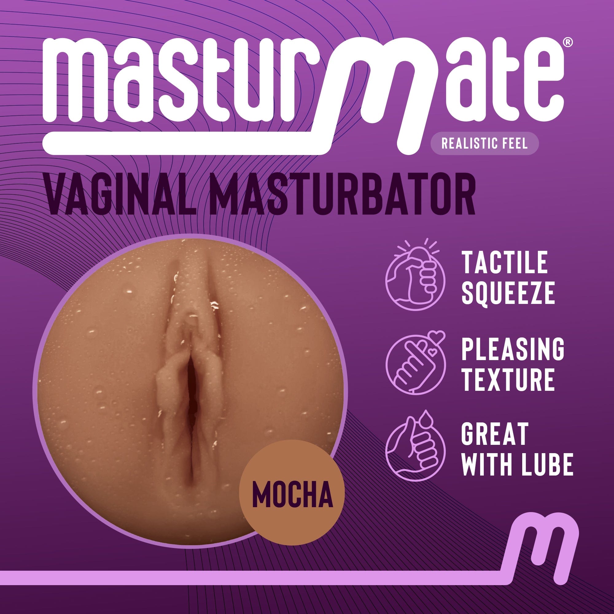 Masturmate - Vagina - Realistic Feel Male Masturbator | Mocha MasturMate - For Me To Love