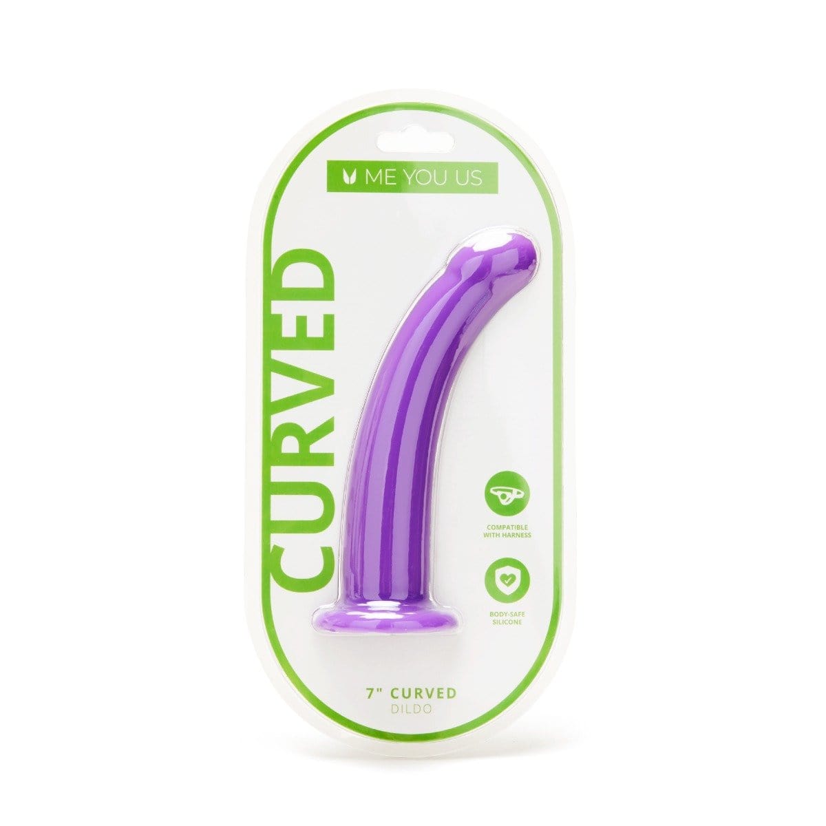 Me You Us - 7 inch Curved Silicone Dildo | Harness Compatible Me You Us - For Me To Love