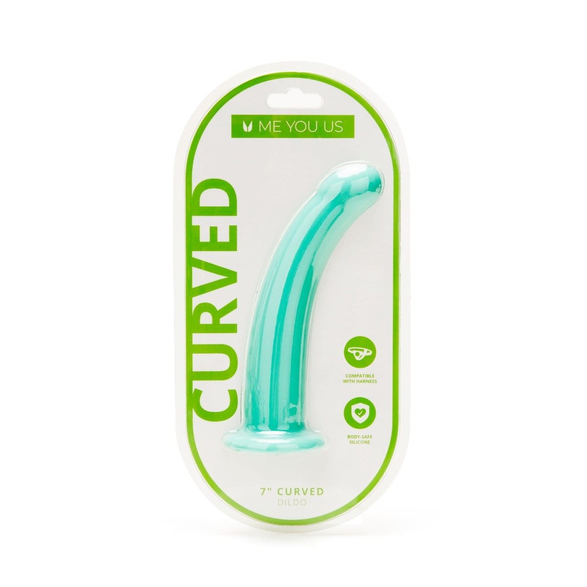 Me You Us - 7 inch Curved Silicone Dildo | Harness Compatible Me You Us - For Me To Love