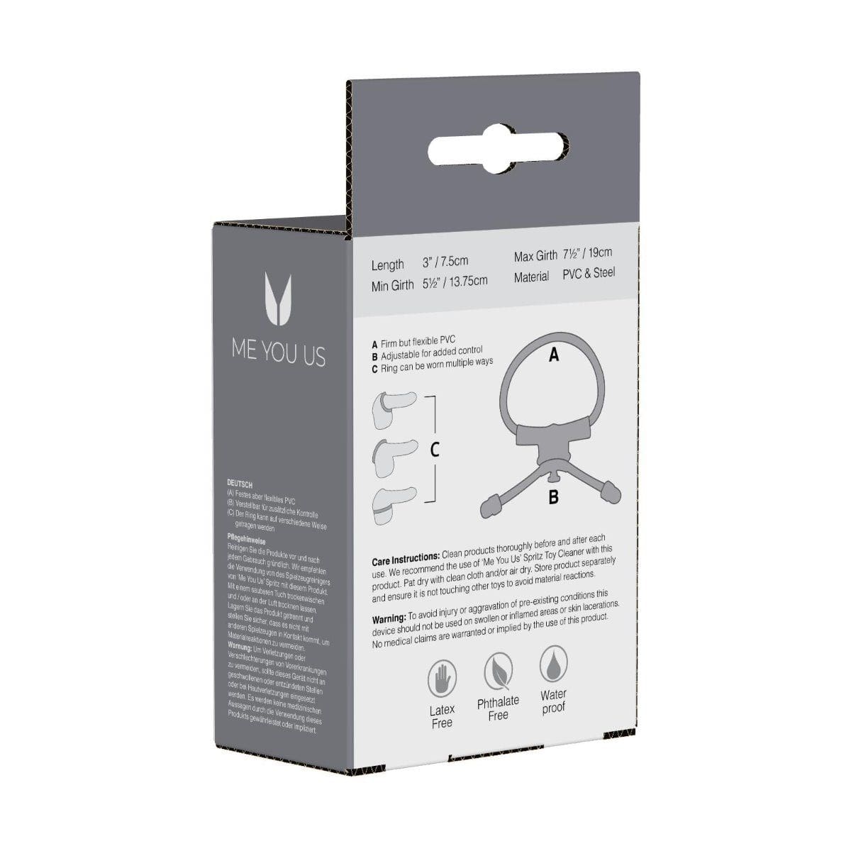 Me You Us - Ace Lock Cock Ring | Fully Adjustable Me You Us - For Me To Love
