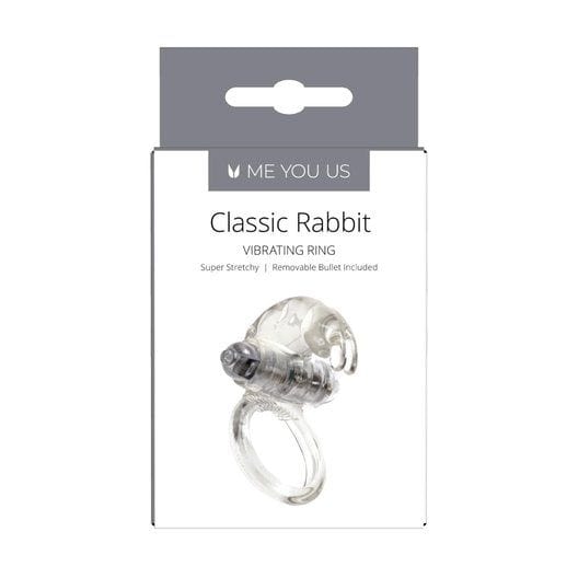 Me You Us Classic Vibrating Rabbit Cock Ring Transparent Me You Us - For Me To Love