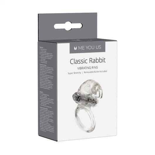 Me You Us Classic Vibrating Rabbit Cock Ring Transparent Me You Us - For Me To Love