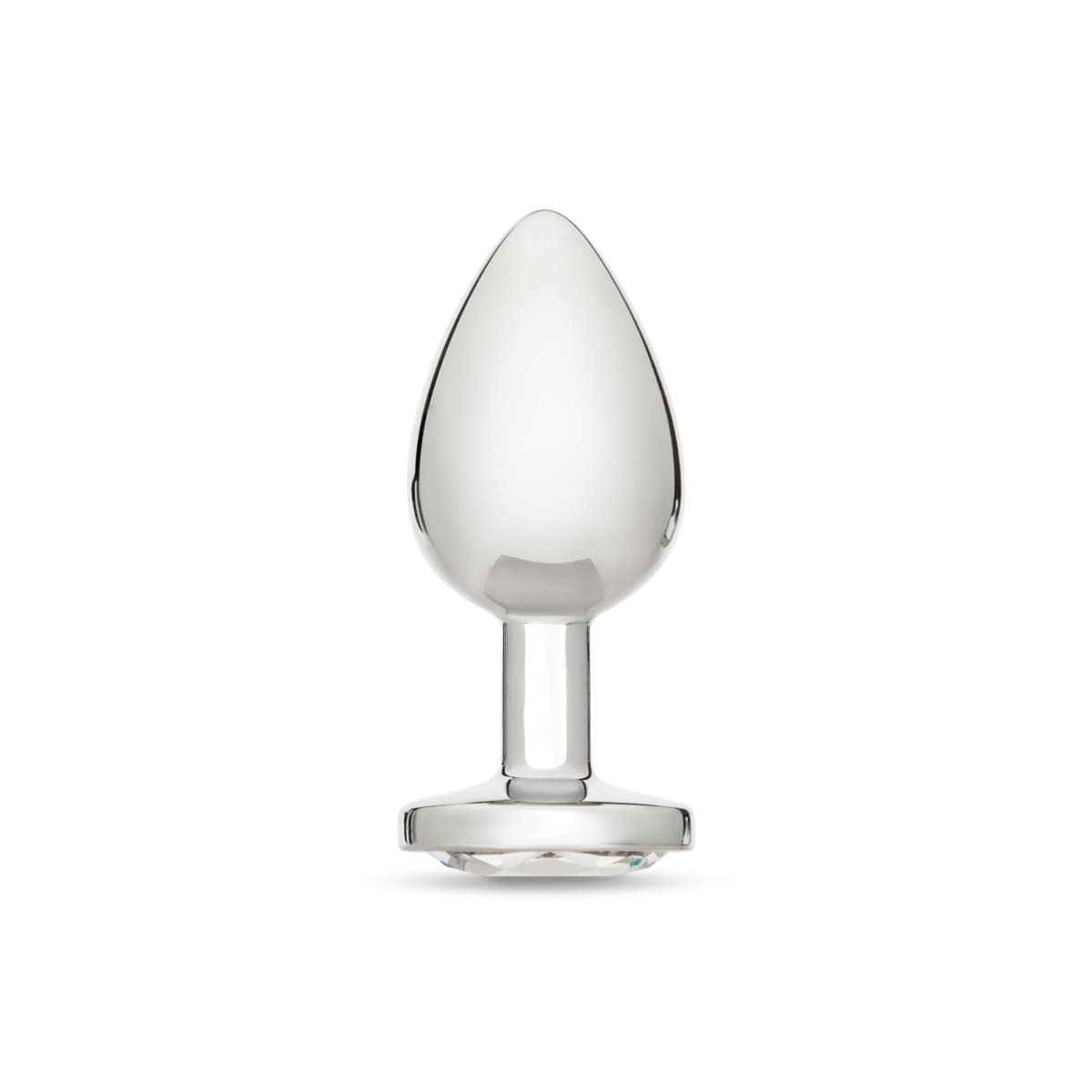 Me You Us Crystal Jewels Aluminium Butt Plug - Clear Diamond - Choice of Large or Medium Me You Us - For Me To Love