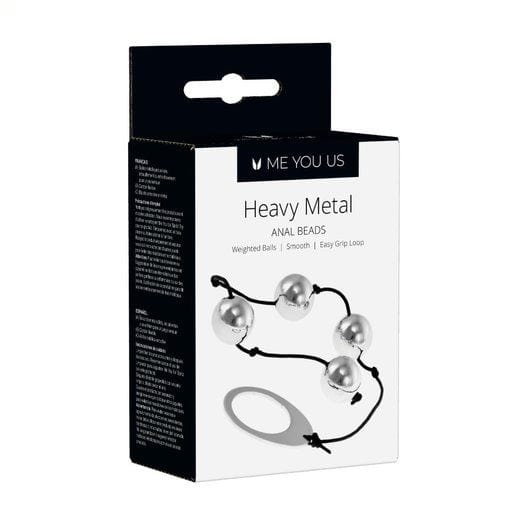 Me You Us Heavy Metal Anal Beads Silver Me You Us - For Me To Love