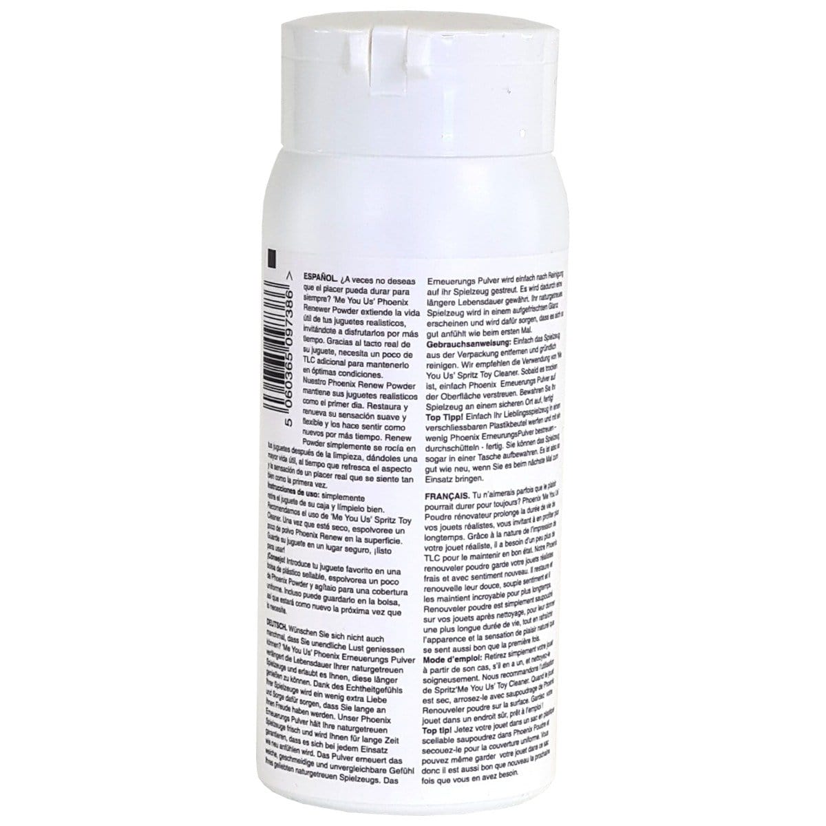 Me You Us Male Masturbator Renew Powder for Realistic Feel Toys White 118g