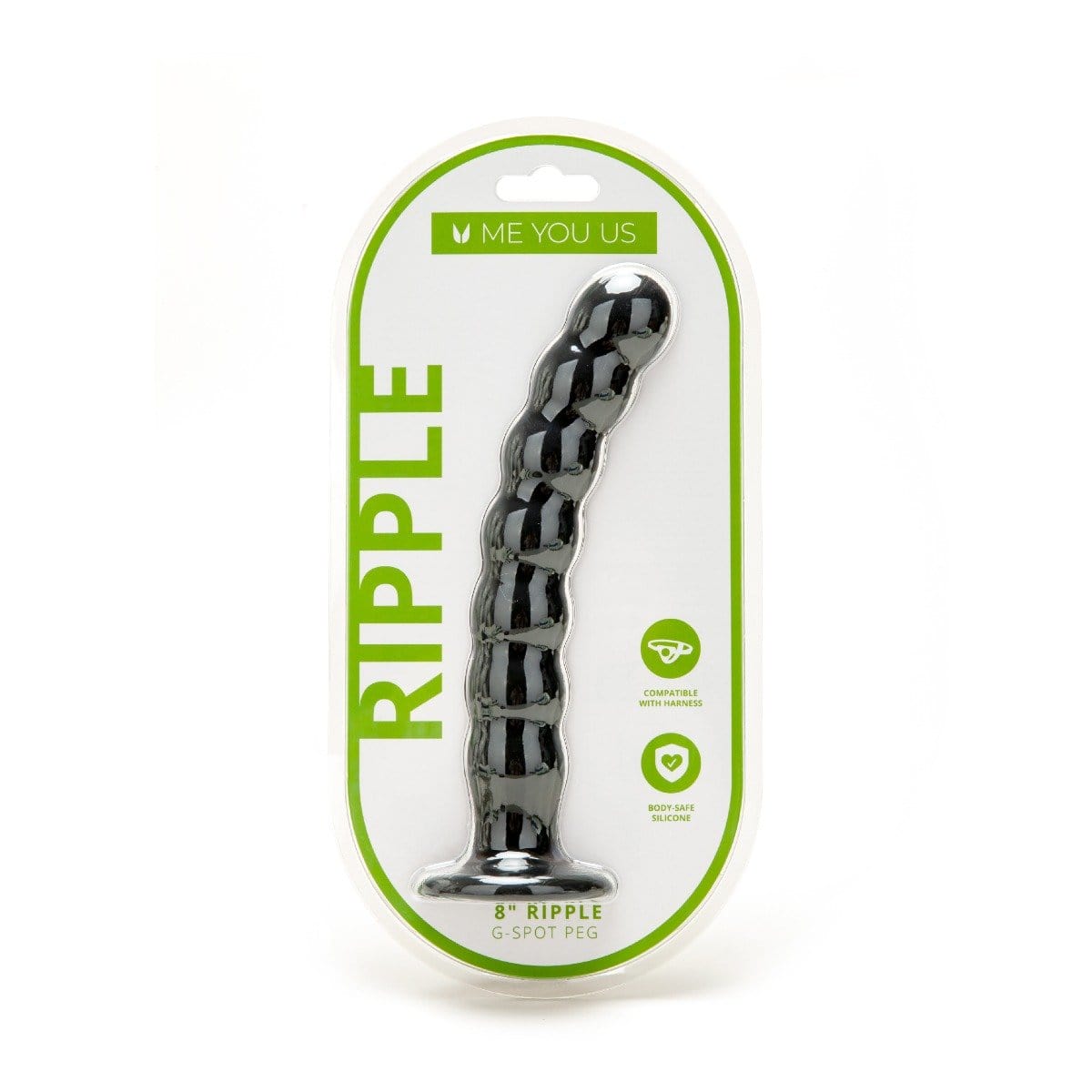 Me You Us - Ripple G-spot Pegger Compatible with O-ring Harness | 8 inches Me You Us - For Me To Love
