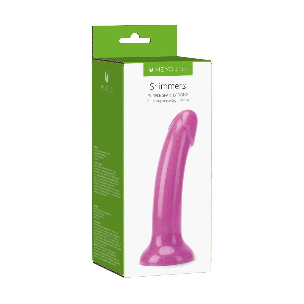 Me You Us - Shimmers Sparkly Dildo 6 inches | Choice of Black, Pink or Purple Me You Us - For Me To Love