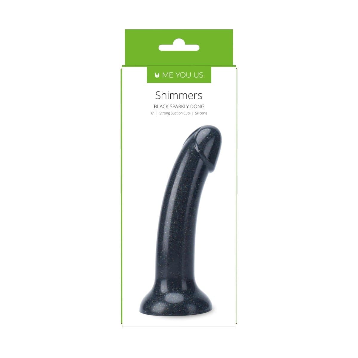 Me You Us - Shimmers Sparkly Dildo 6 inches | Choice of Black, Pink or Purple Me You Us - For Me To Love