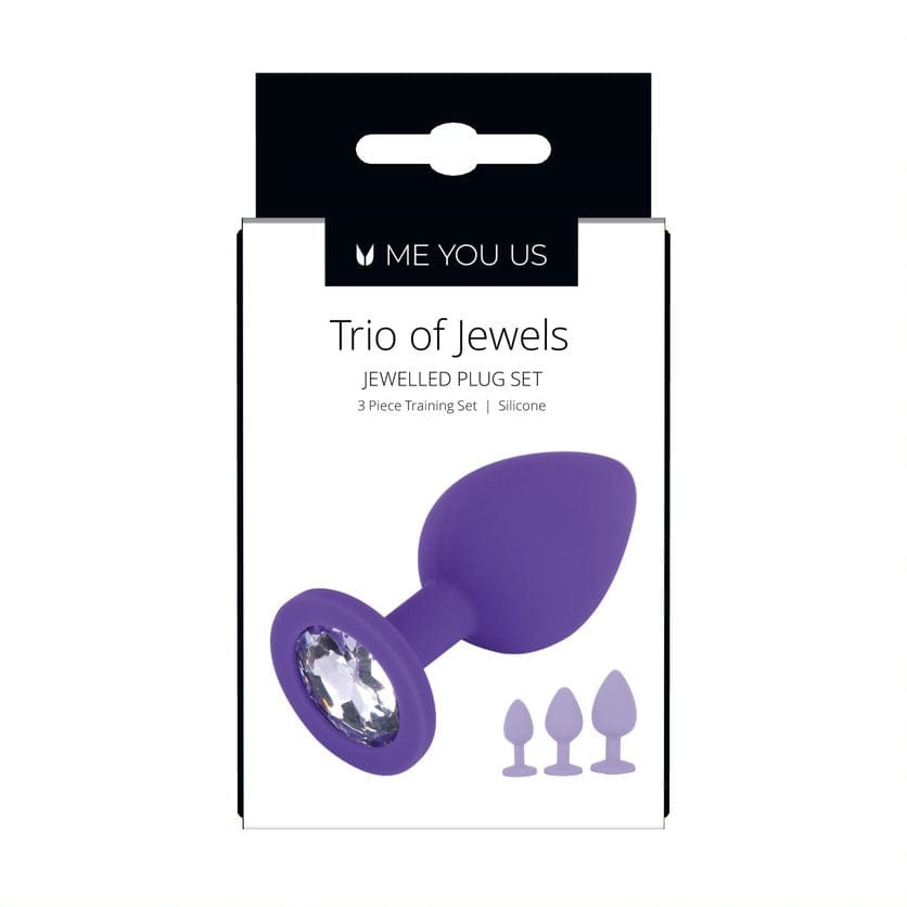 Me You Us - Trio Of Jewels Butt Plug Set - Purple Me You Us - For Me To Love