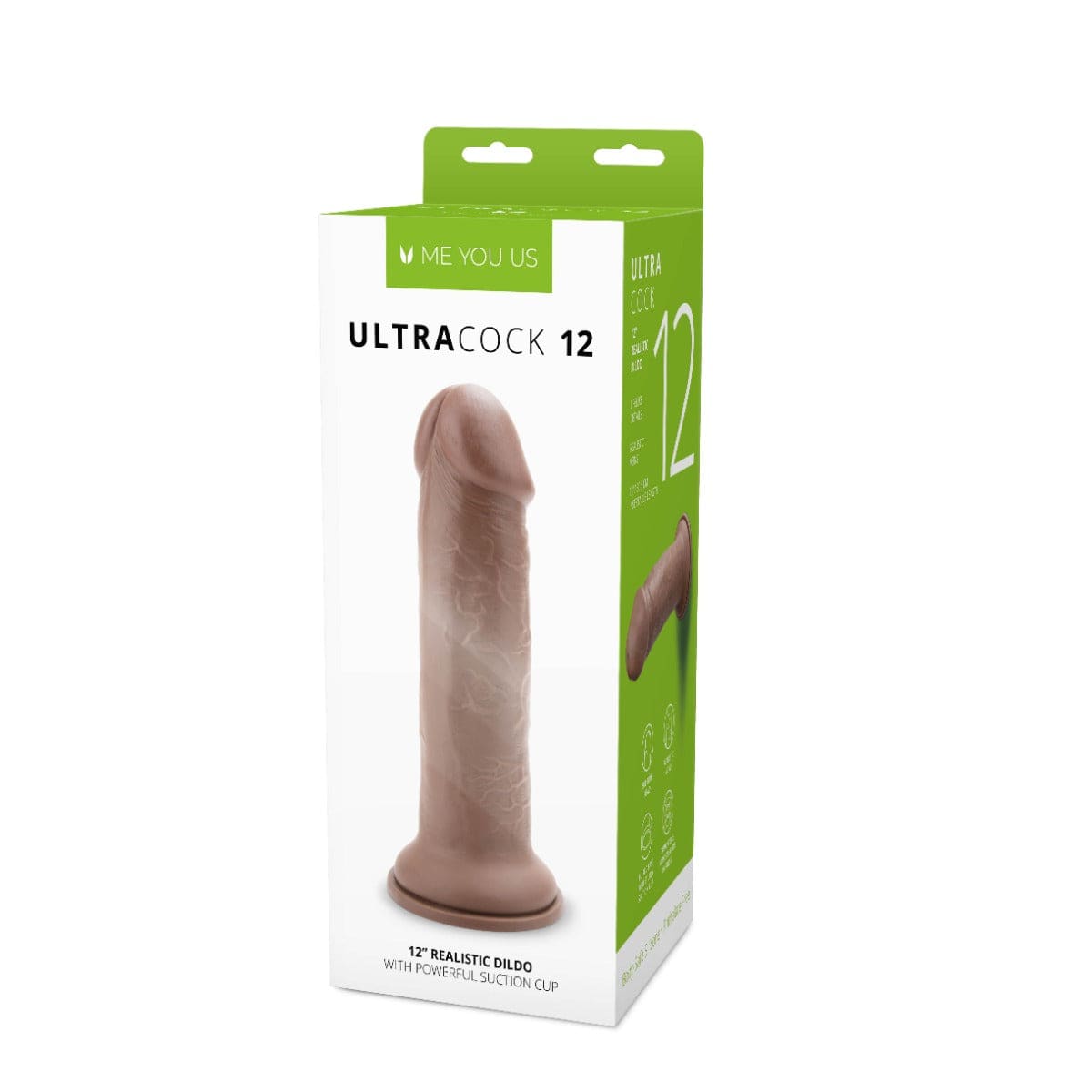 Me You Us Ultra Cock 12" Caramel Realistic Dildo with Suction Cup Base Me You Us - For Me To Love