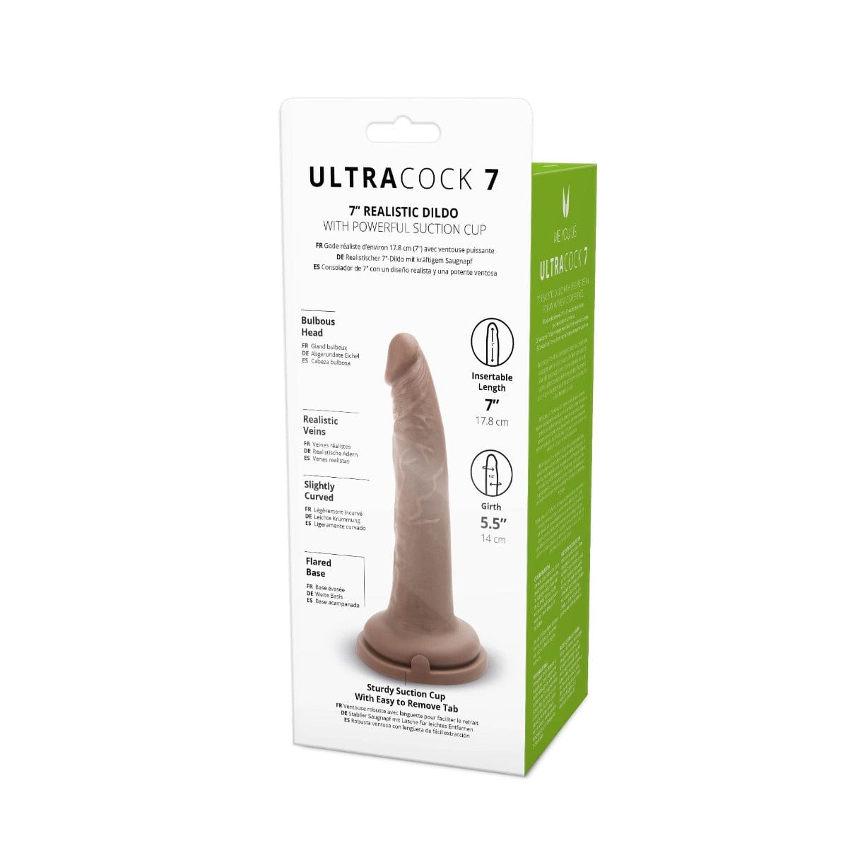Me You Us Ultra Cock 7" Caramel Realistic Dildo with Suction Cup Base Me You Us - For Me To Love