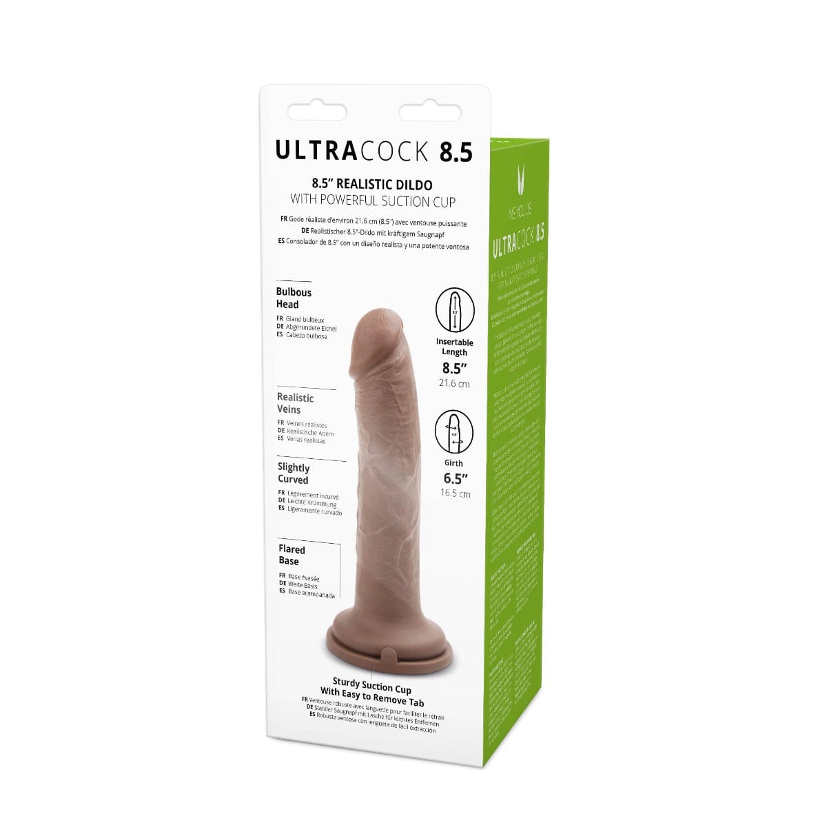 Me You Us Ultra Cock 8.5" Caramel Realistic Dildo with Suction Cup Base Me You Us - For Me To Love