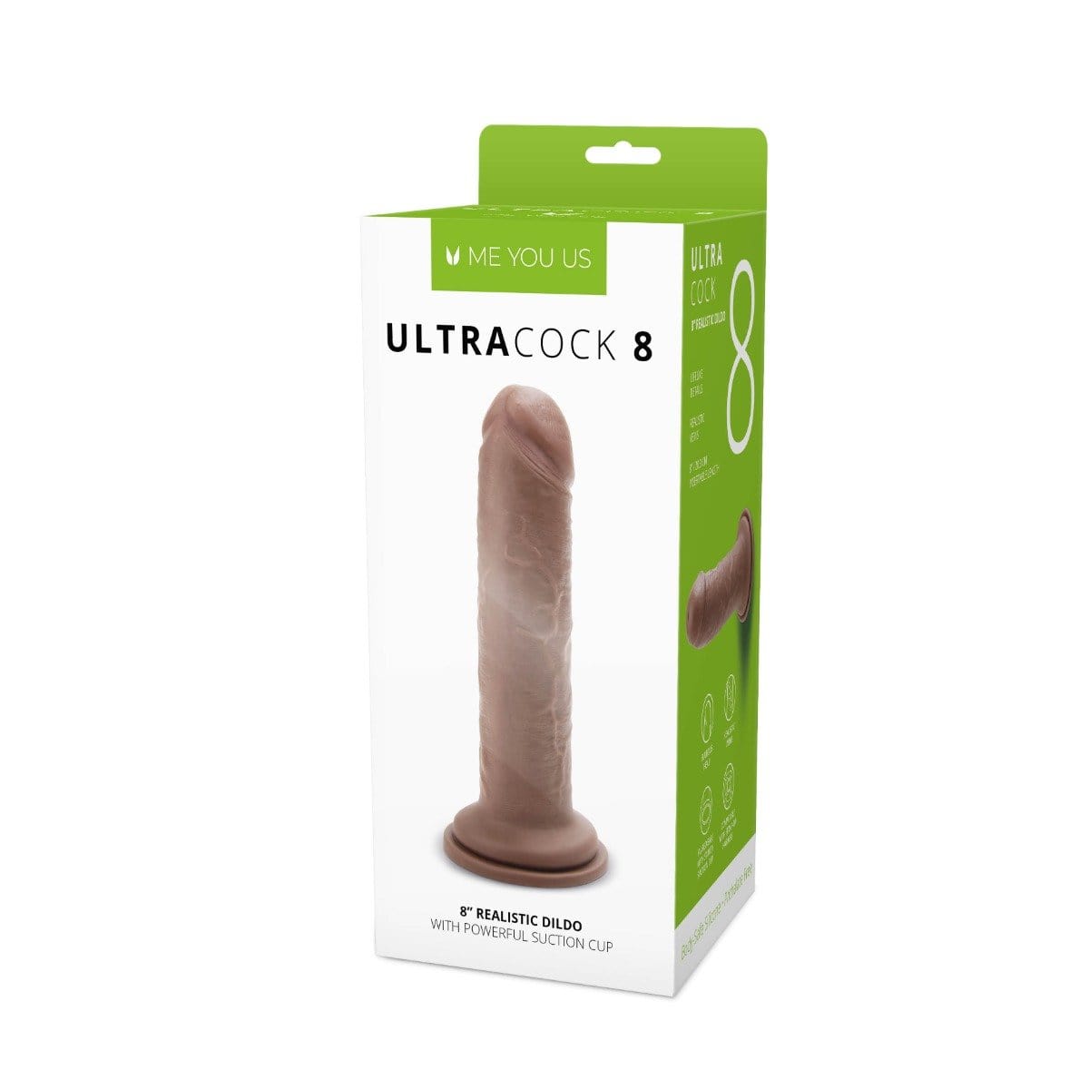 Me You Us Ultra Cock 8" Caramel Realistic Dildo with Suction Cup Base Me You Us - For Me To Love