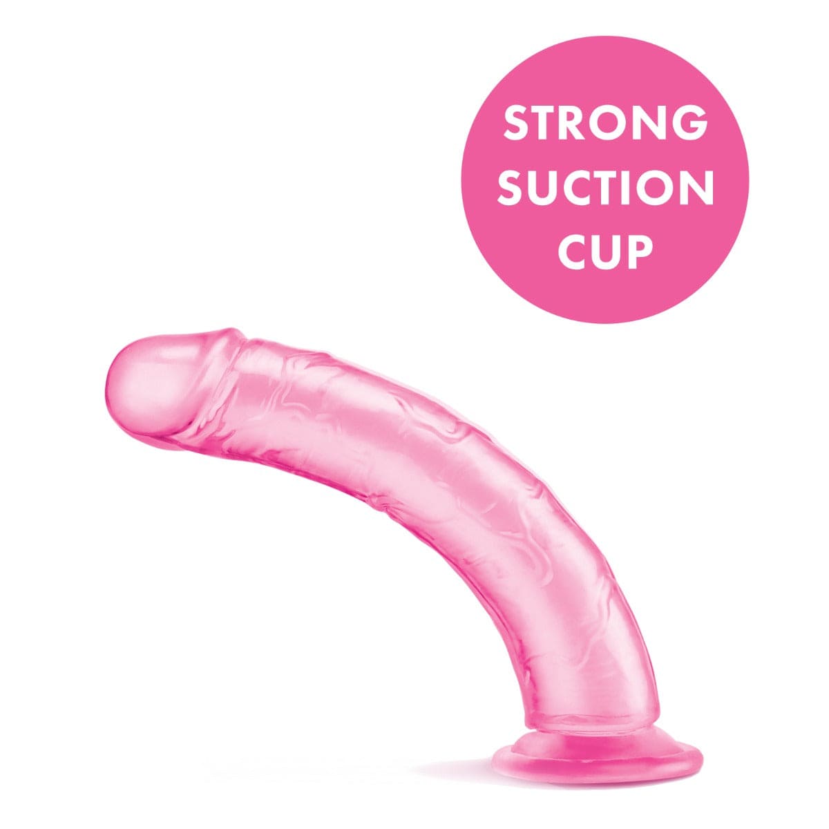 Me You Us - Ultra Cock Pink Jelly Dong with Suction Cup Base | 7.5 inches Me You Us - For Me To Love