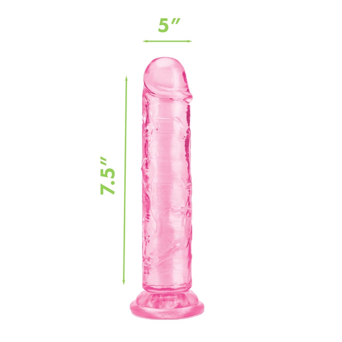 Me You Us - Ultra Cock Pink Jelly Dong with Suction Cup Base | 7.5 inches Me You Us - For Me To Love