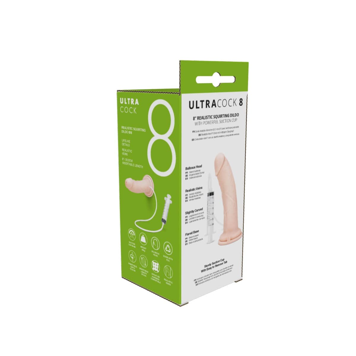 Me You Us - Ultra Cock Realistic Squirting Dildo with Suction Cup Base | 8 inches Me You Us - For Me To Love