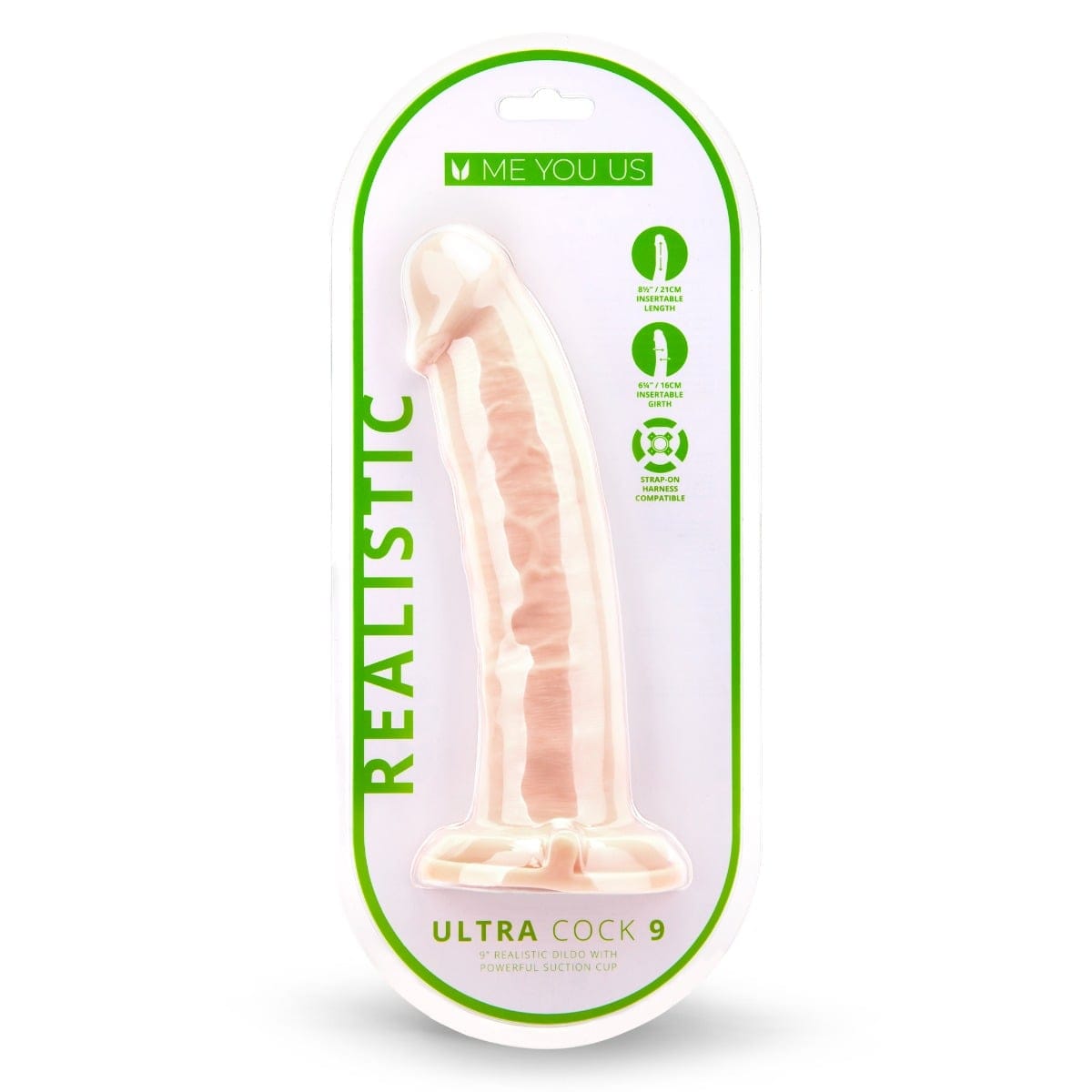 Me You Us - Ultra Realistic Dildo with Suction Cup Base | 9 inches Me You Us - For Me To Love