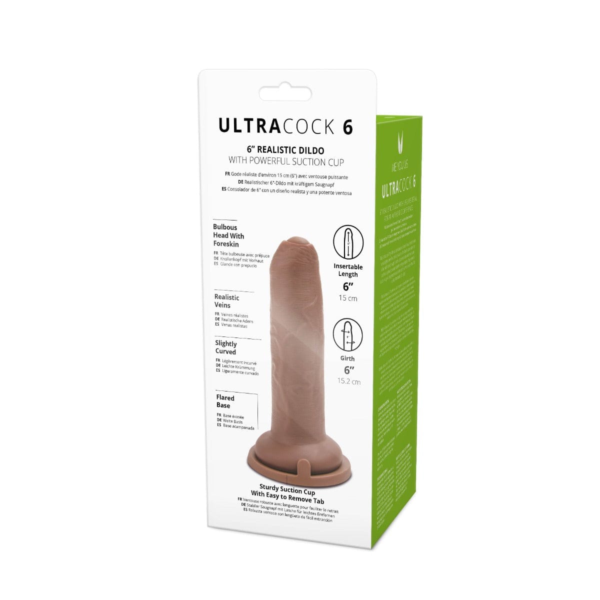 Me You Us Uncut Ultra Cock 6" Caramel Realistic Dildo with Suction Cup Base Me You Us - For Me To Love