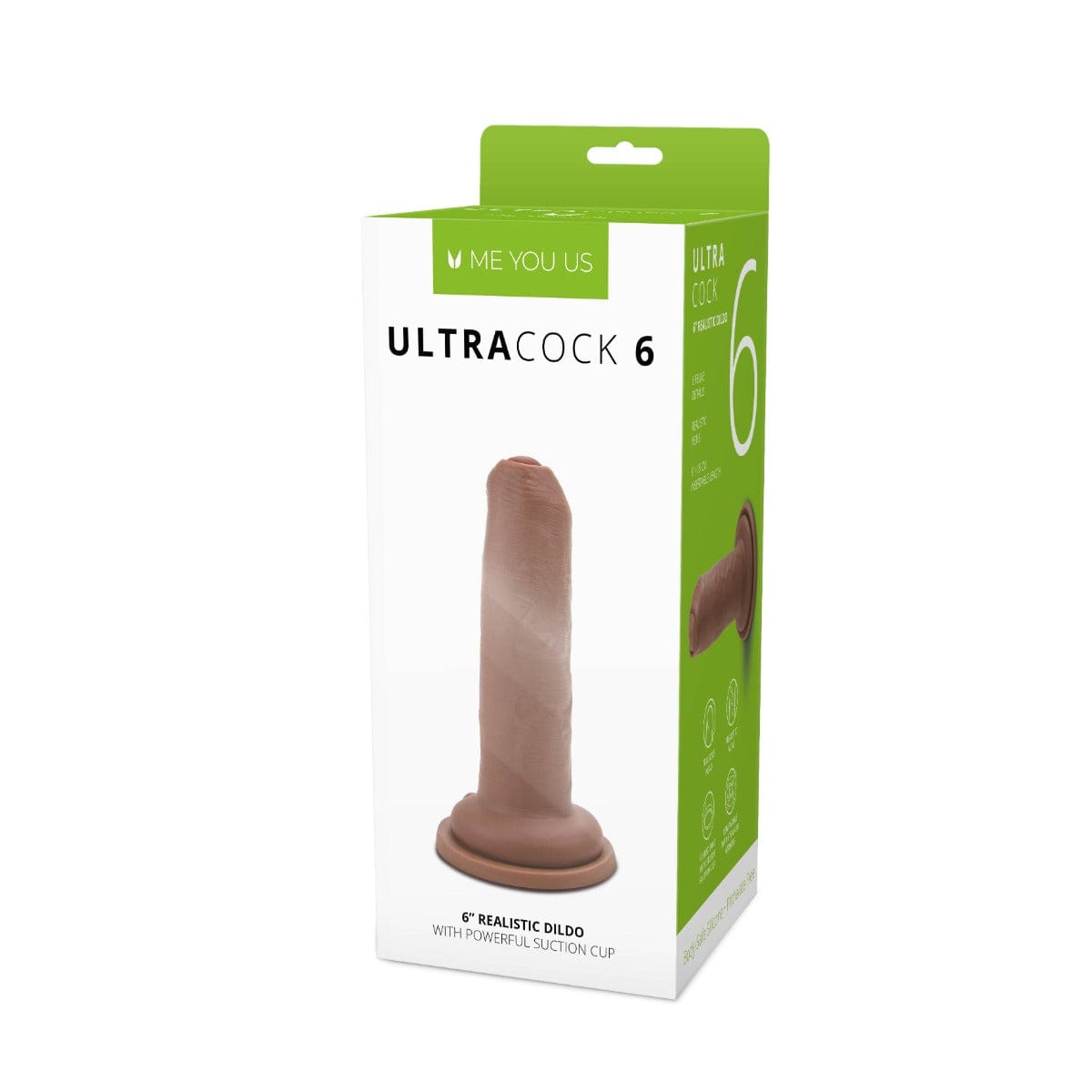 Me You Us Uncut Ultra Cock 6" Caramel Realistic Dildo with Suction Cup Base Me You Us - For Me To Love
