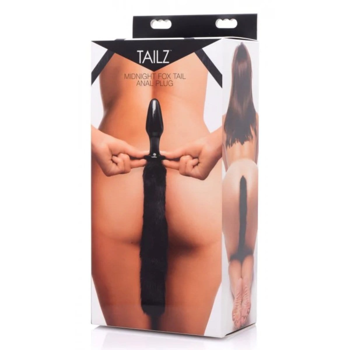 Midnight Fox Glass Butt Plug with Tail Tailz - For Me To Love