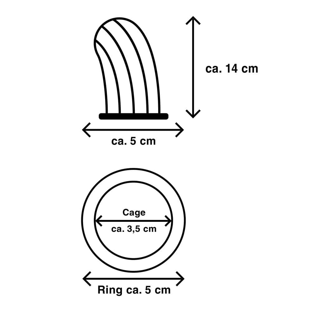 Mr cock Mr Cock Extreme Line Prison Silver 50mm