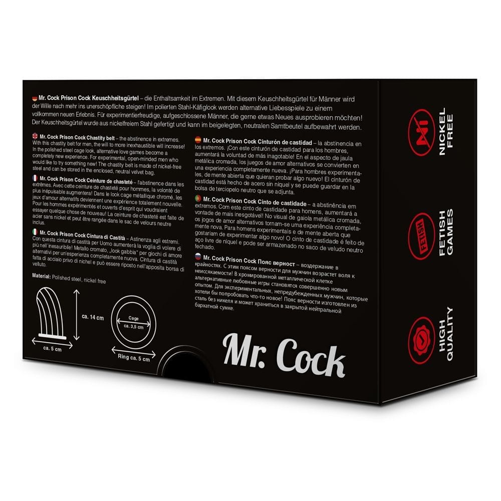 Mr cock Mr Cock Extreme Line Prison Silver 50mm