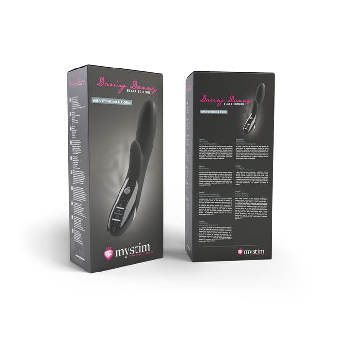 Mystim - Daring Danny Estim Rabbit Vibrator Black Edition Mystim - For Me To Love