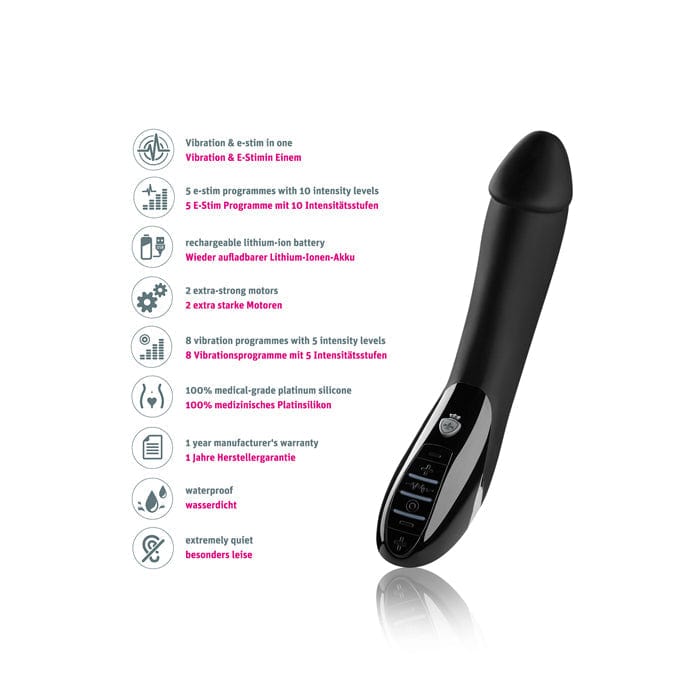 Mystim Tickling Truman Estim Vibrator Black Edition Mystim - For Me To Love