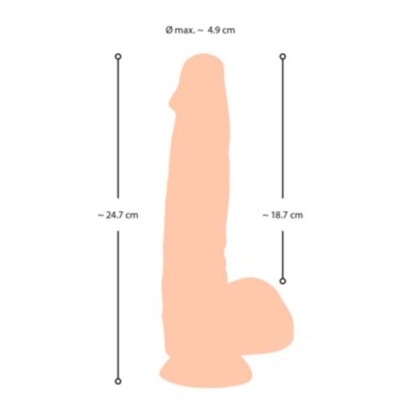natural skin Dildo with movable Skin 7.5 inch