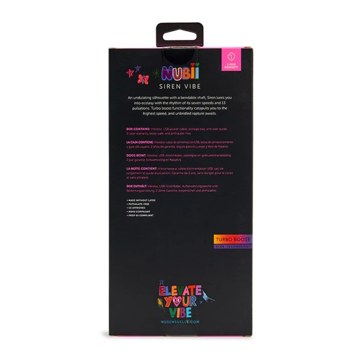 Nu Sensuelle - Siren Nubii G Spot Bendable Vibe with Turbo Boost Technology | USB Rechargeable nu sensuelle - For Me To Love