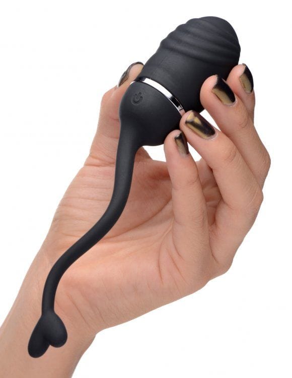 O-Bomb Rechargeable Remote Control Egg Vibrator - Black Master Series - For Me To Love