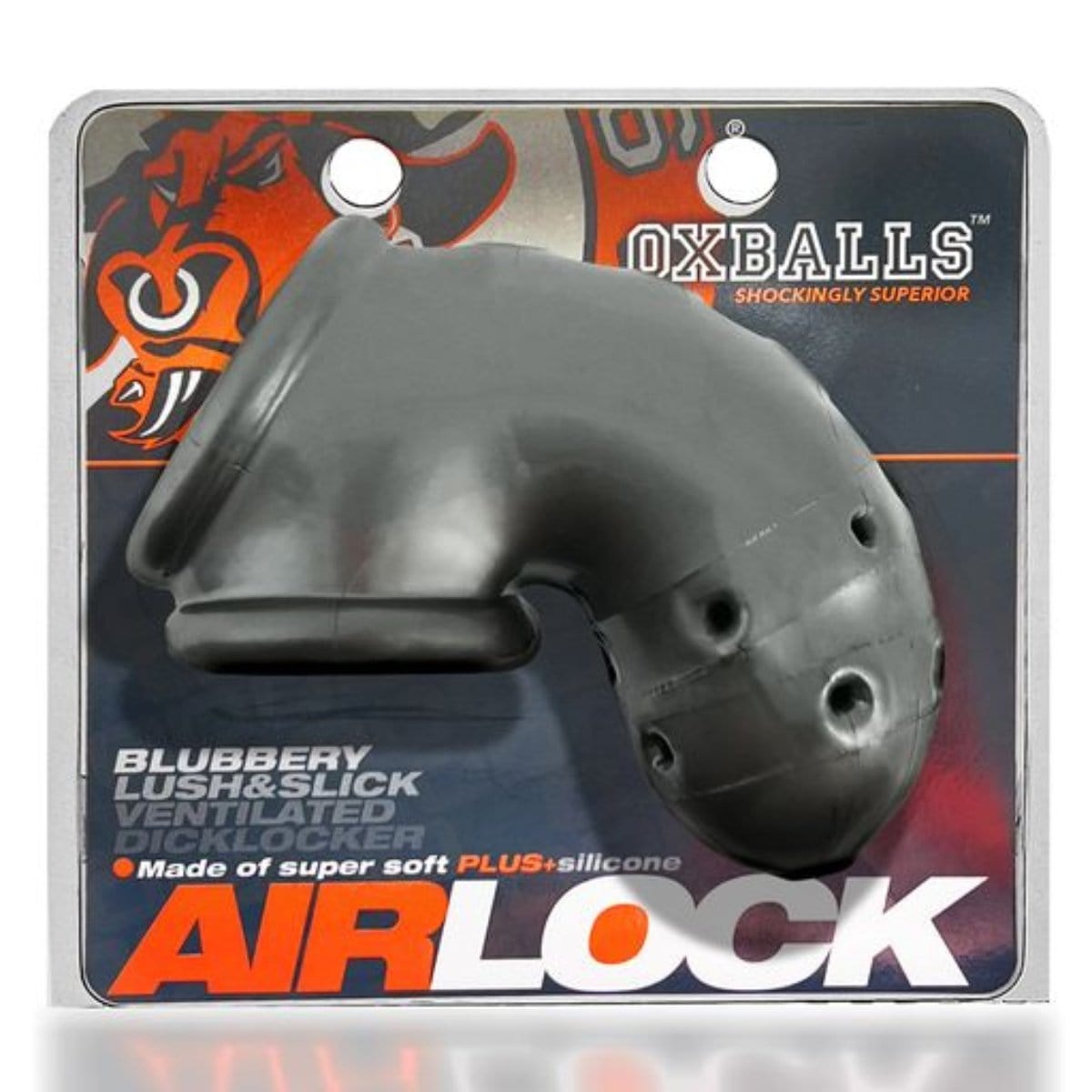Oxballs - AIRLOCK air-lite vented chastity BLACK STEEL | Length 4.5 inches Oxballs - For Me To Love