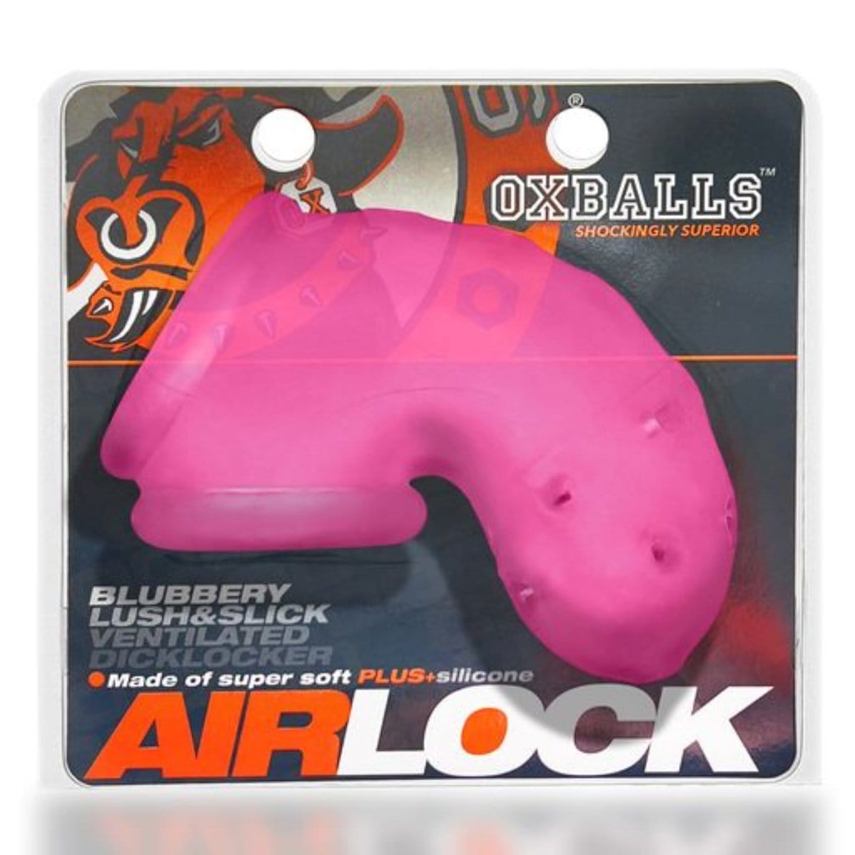 Oxballs - AIRLOCK air-lite vented chastity PINK ICE | Length 4.5 inches Oxballs - For Me To Love