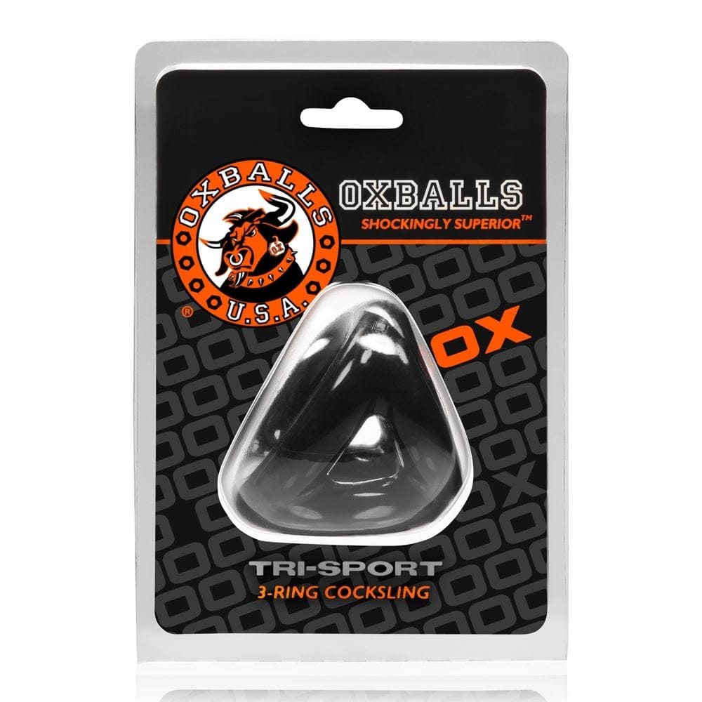 Oxballs - Tri Sport 3 Ring Super Stretchy Cocksling | Black Oxballs - For Me To Love