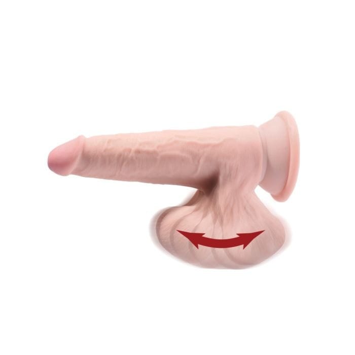 Pipedream - King Cock Plus - Triple Density Dildo With Swinging Balls | 7 inches Pipedream - For Me To Love