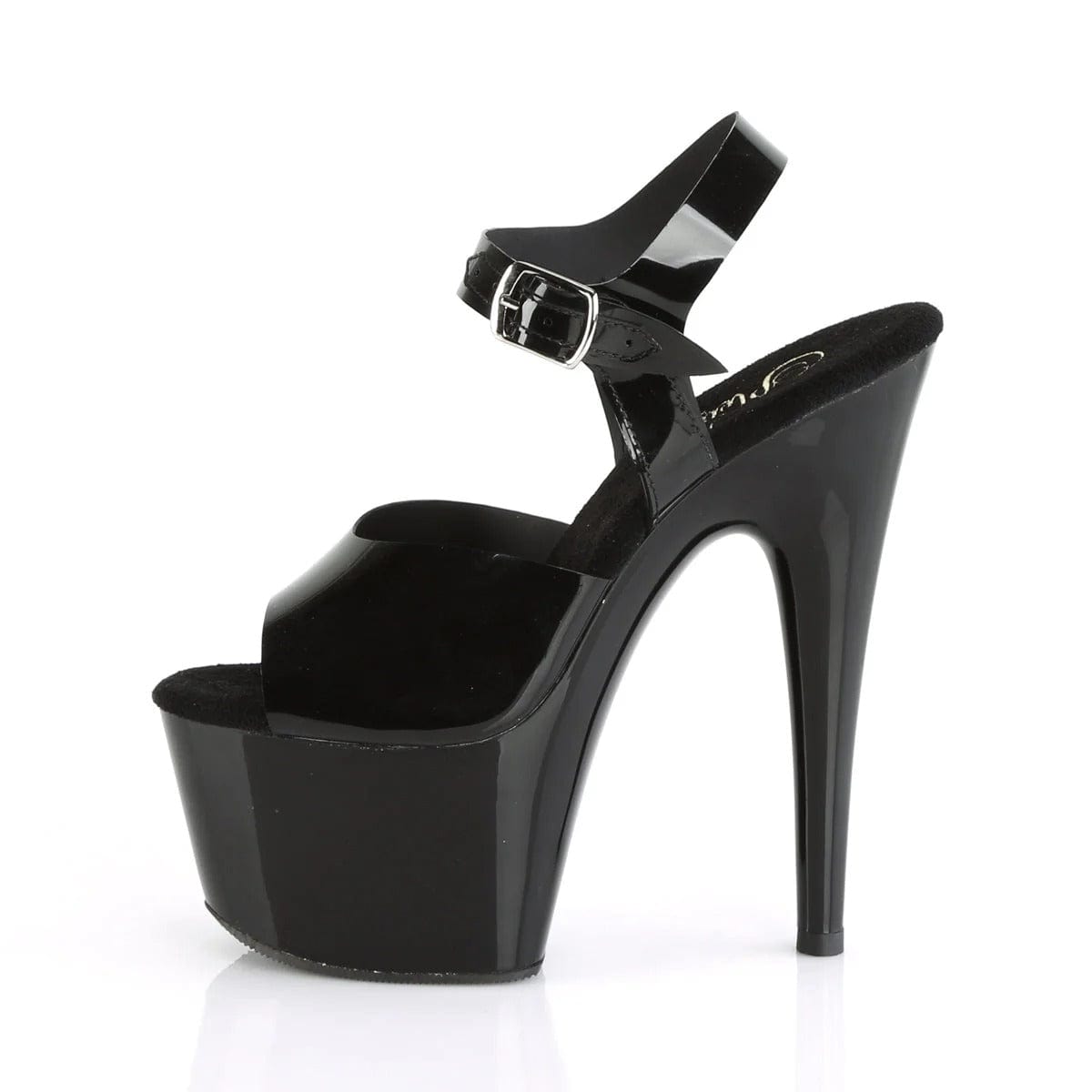 Pleaser - Adore 708N Black Platform Stilettos with 7 inch Heel | UK 2-11 Pleaser - For Me To Love